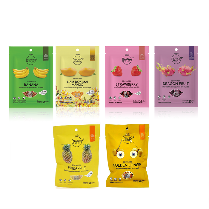 Buy Healthy Snacks Nana Fruit Dehydrated Thai Fruit Snacks Pack 25g